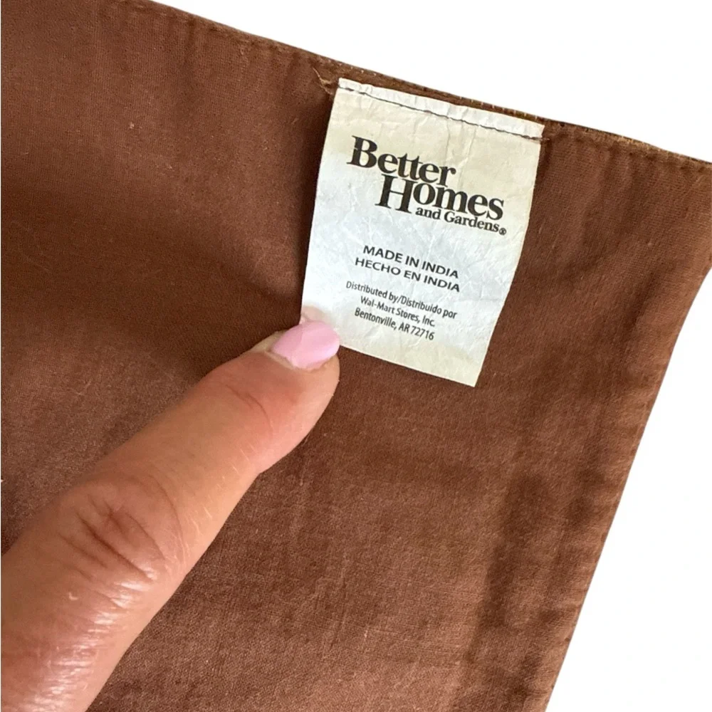 Better Homes And Gardens Brown and Cream Kitchen Placemats - Picture 3 of 4